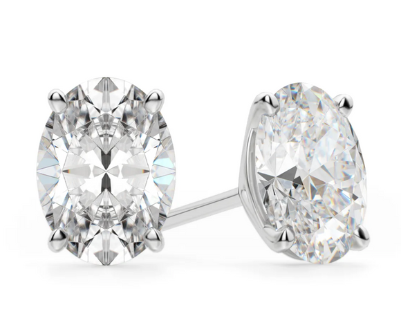 Moissanite Diamond Earring- -حلق الماس الموزنايت