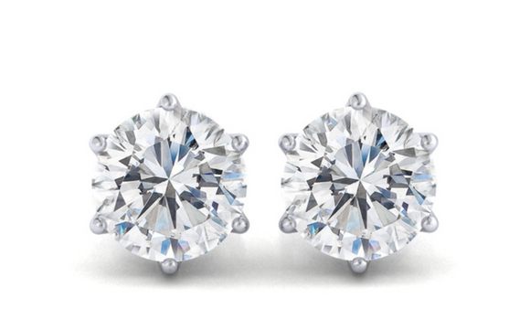 Moissanite Diamond Earring- -حلق الماس الموزنايت | 4 قراط