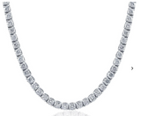 Moissanite Diamond Tennis Necklace  قلادة الماس الموزنايت تنس