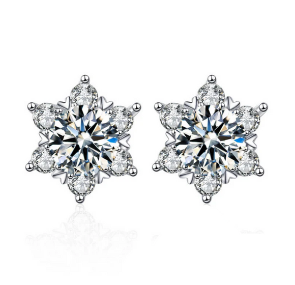 Moissanite Diamond Earring- -حلق الماس الموزنايت | 0.8 قراط