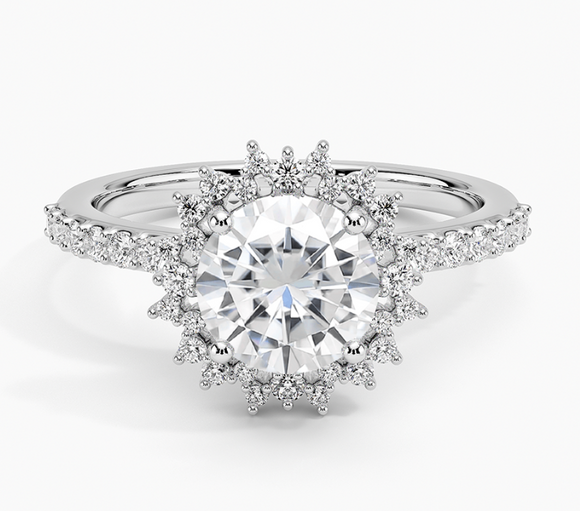 Moissanite Diamond Ring 1 carats -  1 خاتم ألماس الموزنايت قيراط