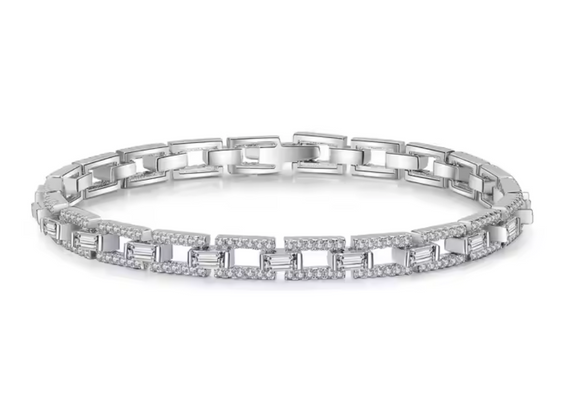 Tennis  Moissanite Bracelet اسوارة الماس الموزنايت   | 3.5 قراط الماس