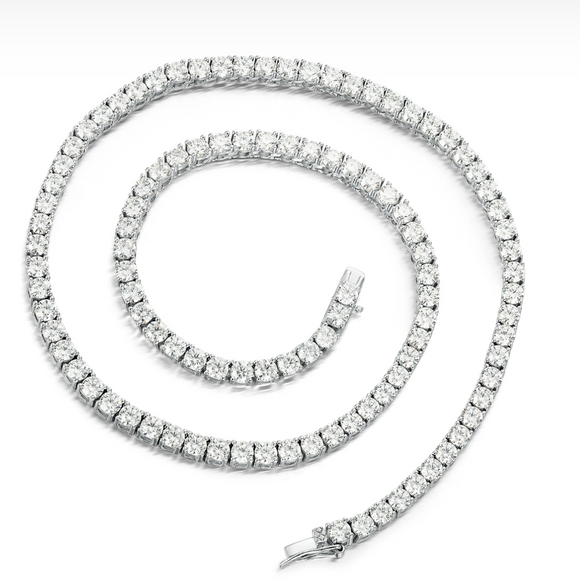 Moissanite Diamond Tennis Necklace | 0.3 carat |  قلادة الماس الموزنايت تنس