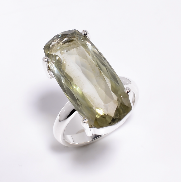 Green Amethyst Ring - خاتم الأمثيست الاخضر