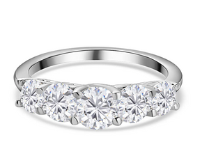 Moissanite Diamond Ring- خاتم الماس الموزنايت | 3.6 قراط