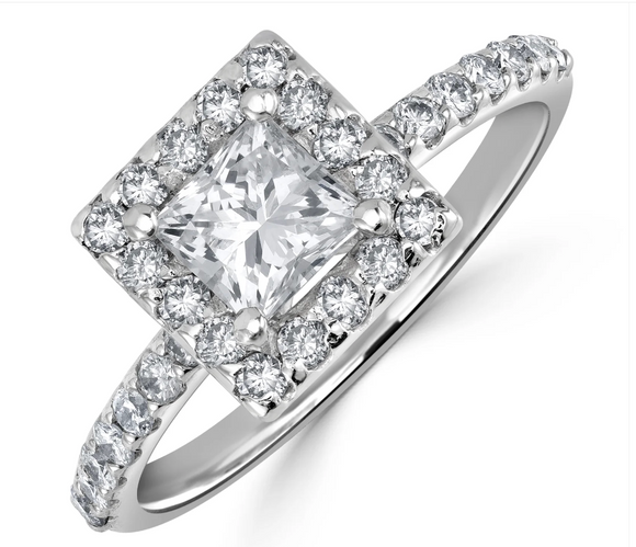 Moissanite Diamond Ring- خاتم ألماس الموزنايت
