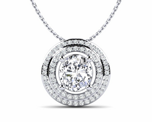 Maze Women Moissanite Diamond Necklace  قلادة الماس الموزنايت | 2 قراط