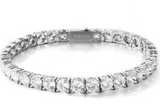 Tennis  Moissanite Bracelet اسوارة الماس الموزنايت   | نص قراط لكل حبة الماس - تنس  | 17.5 قراط الماس