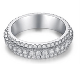 Moissanite Diamond Ring - Band -  خاتم الماس موزنايت