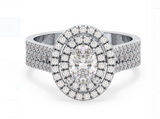 Moissanite Diamond Ring - OVAL  -  خاتم الماس موزنايت