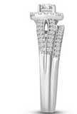 Moissanite Diamond Ring - خاتم الماس موزنايت - توينز قطعتين