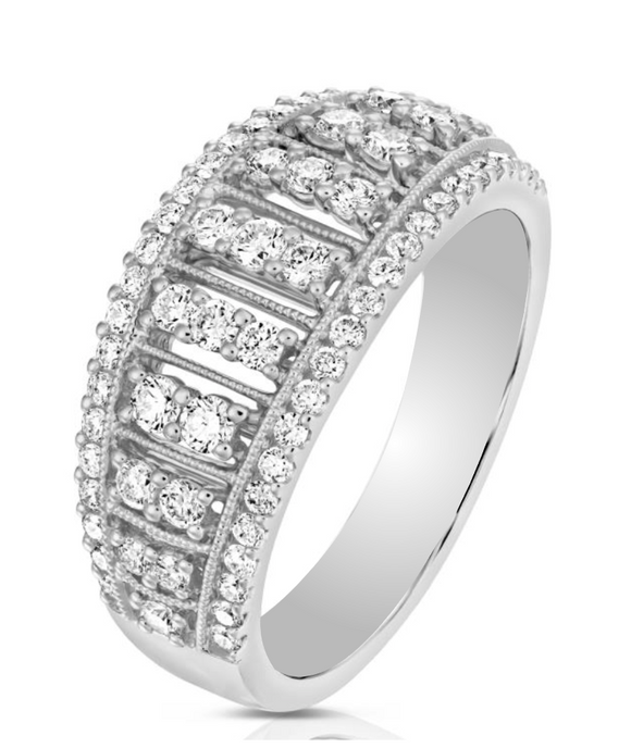 Moissanite Diamond Ring - Captivating   -  خاتم الماس موزنايت