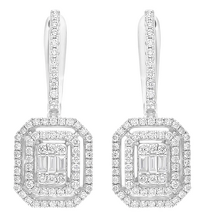 Moissanite Diamond Earring- -حلق الماس الموزنايت