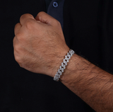 Men’s Moissanite Diamond Cuban Link Chain Bracelet