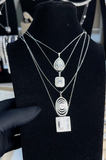 Moissanite diamond necklace -Flawless -   قلادة الماس الموزنايت