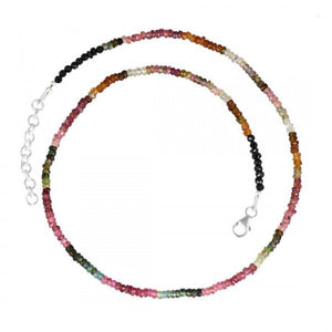 Tourmaline Beads- قلادة خليط من احجار التورمالين