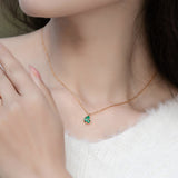 Emerald  necklace - قلادة حجر الزمرد