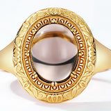 Smoky Quartz Ring - خاتم حجر السموكي كوراتز