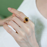 Smoky Quartz Ring - خاتم حجر السموكي كوراتز
