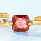 Garnet Ring - خاتم حجر جارنيت