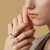 Garnet Ring - خاتم حجر جارنيت