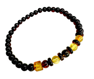 Dark Brown Amber Bracelet- اسوارة العنبر البني