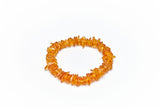 Raw elastic chips bracelet-  اسوارة العنبر للكبار