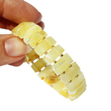 Rectangle shape Amber Bracelet -  اسوارة العنبر للكبار