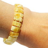 Rectangle shape Amber Bracelet -  اسوارة العنبر للكبار