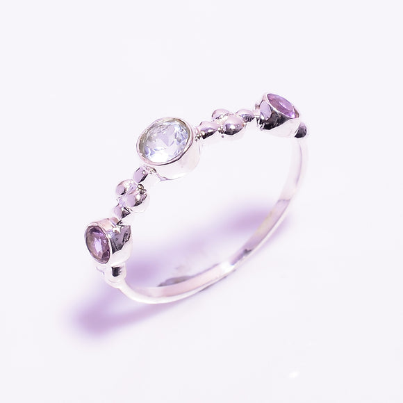 Blue Topaz& Amethyst Gemstone  - أمثيست وتوباز ازرق