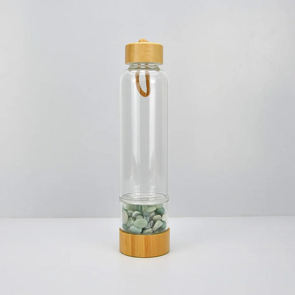 زجاجة ماء الكريستال- Crystal Water Bottle | زجاجة حجر الافنتورين