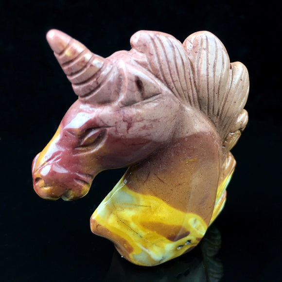 Mookaite jasper unicorn - نيونيكورن بحجر الموكايت جاسبر
