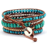 TURQUOISE WRAP BRACELET  - اسوارة حجر التركواز | صفاء، ابتكار، تقبل، احتضان