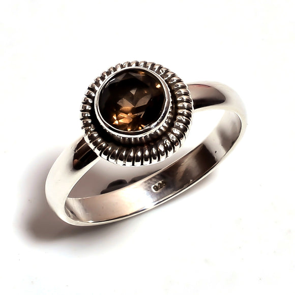 Smoky Gemstone  -خاتم السموكي كوارتز