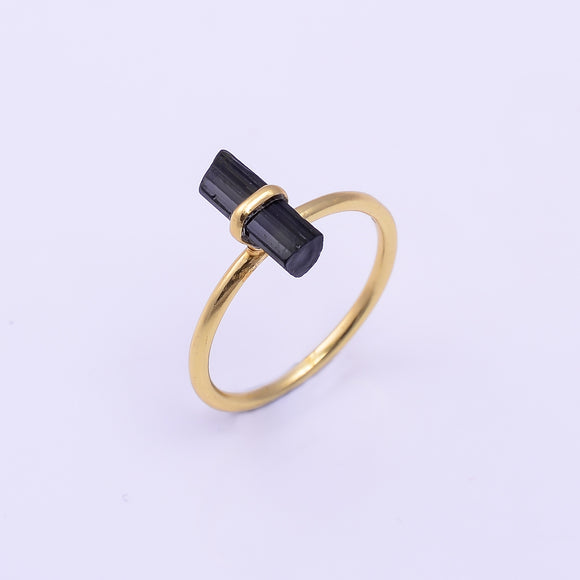 Natural Black Tourmaline - خاتم التورمالين الاسود