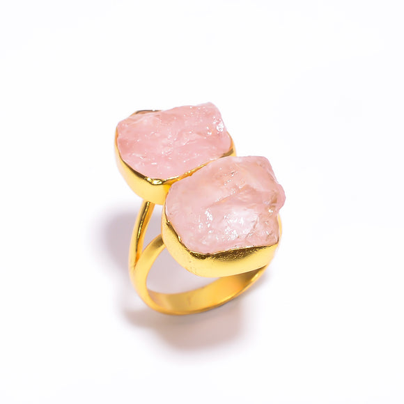 Morganite Raw Gemstone - خاتم حجر المارغونايت