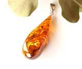 Amber Drop shape pendants - قلادة العنبر