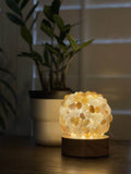 S&H Brand -Agate Globe Table Lamp - مصباح حجر العقيق