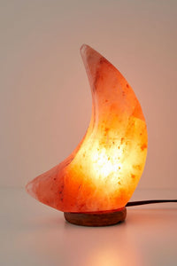 Rough  Salt Lamp Moon - مصباح الهيمالايا شكل هلال