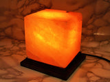 Rough  Salt Lamp Cube | مكعب اضاءة ملح هالهميالايا