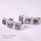 Amethyst earrings - حلق الامثيست