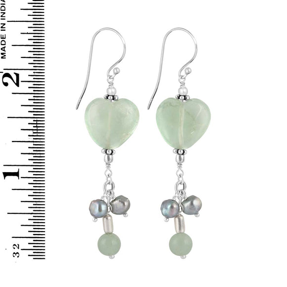 Fluorite Beaded Earring - حلق الفلورايت