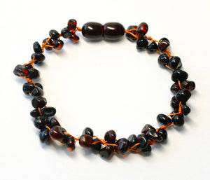 Cherry 3 chain baroque baby bracelet- لنزلات البرد وجهاز المناعة اسوارة العنبر
