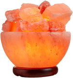 RoughSalt Bowel with rough salt - وعاء ملح الهيمالايا مع أحجار الملح الخام