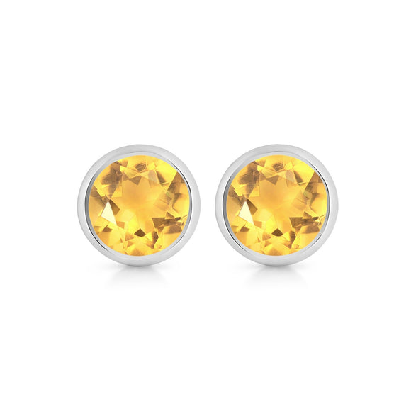 Citrine Stud Earring -حلق السترين