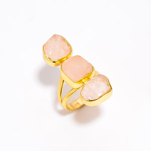 Rose Quartz Ring - خاتم الروز كوارتز