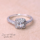 White Topaz ring-خاتم التوباز الابيض
