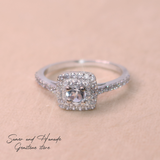 White Topaz ring-خاتم التوباز الابيض